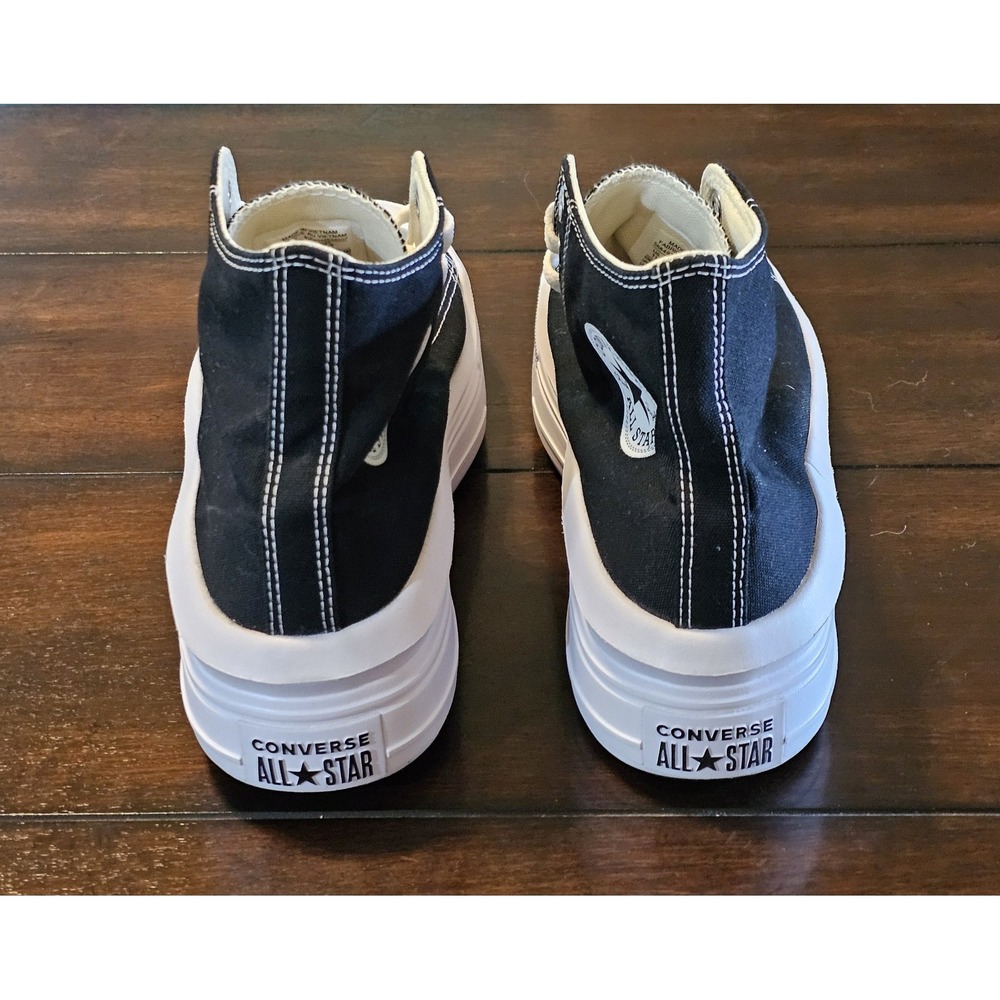 Converse Chuck Taylor All Star Move Platform Hi Women 568497C Size 11 Blck/White - Picture 4 of 8